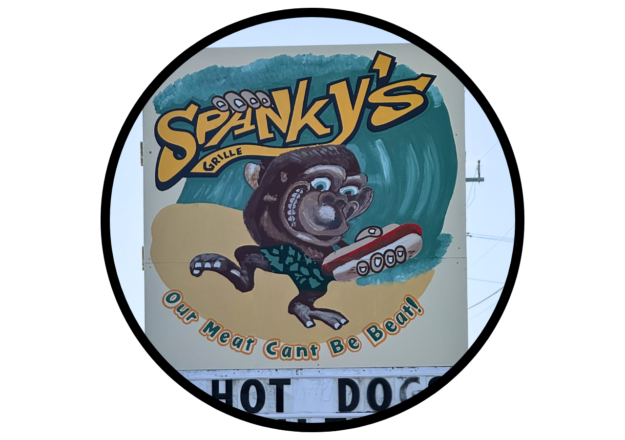 Spanky’s Grille sign in Kitty Hawk on the Outer Banks