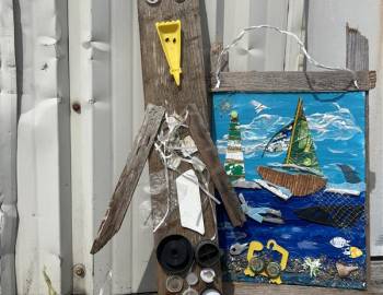 Sweep the beach trash art contest