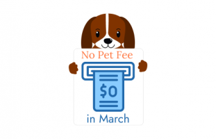No Pet Fee in March