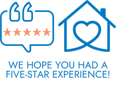 WE HOPE YOU HAD A FIVE-STAR EXPERIENCE!