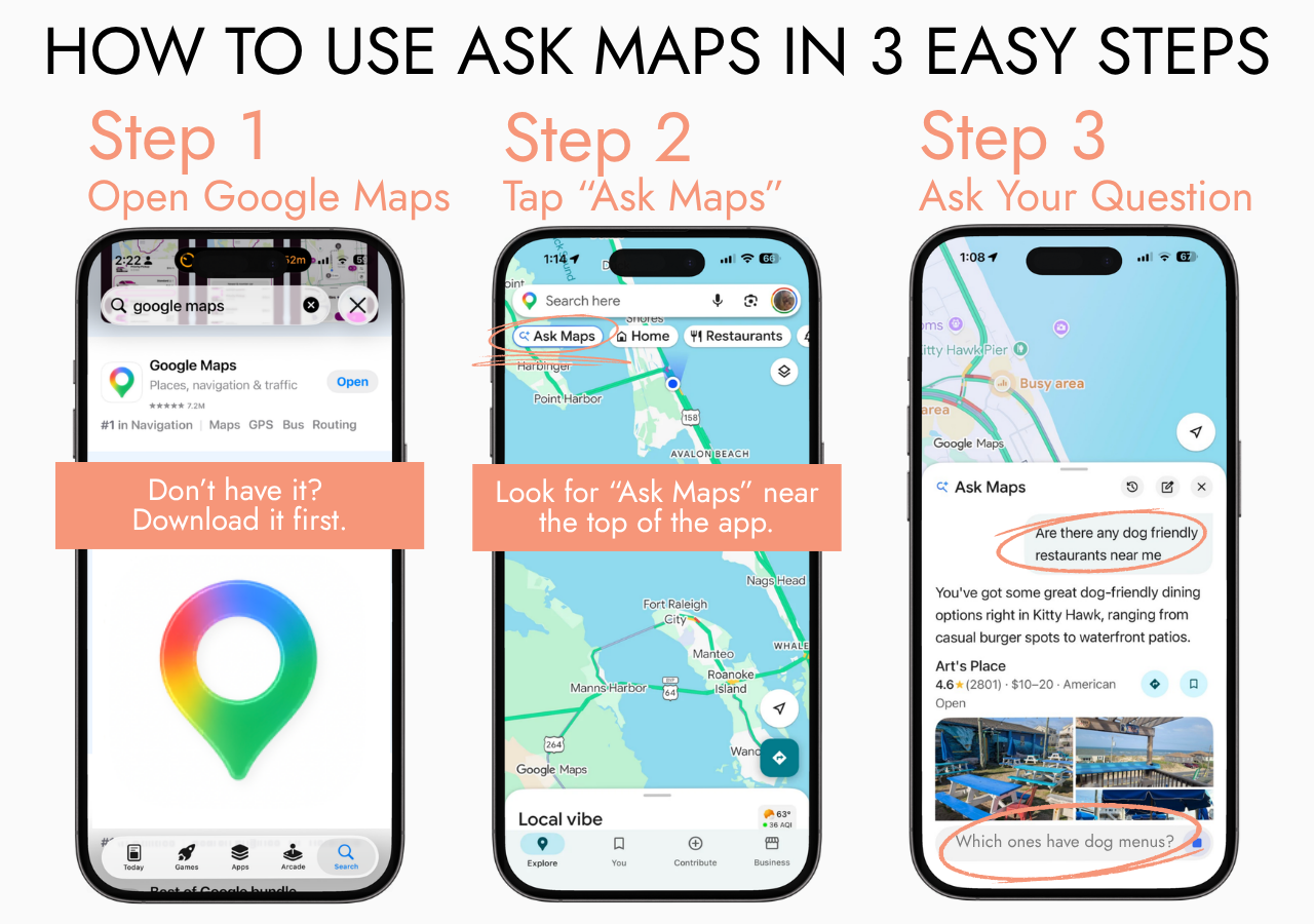 Vacation Questions? Ask Maps.