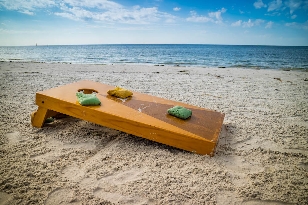 cornhole at the beach