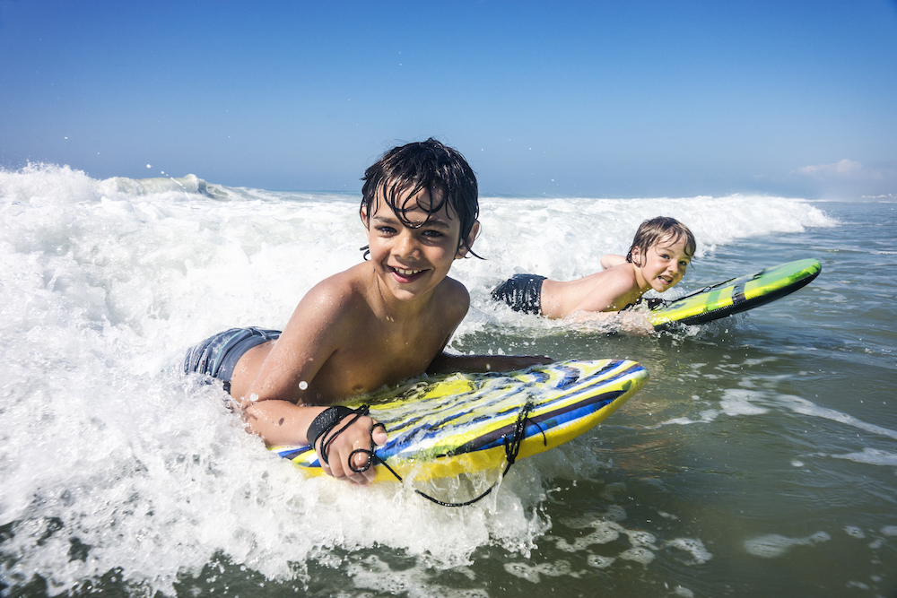 kids on boogie boards 